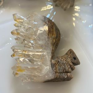 Quartz Crystal Cluster Squirrel
